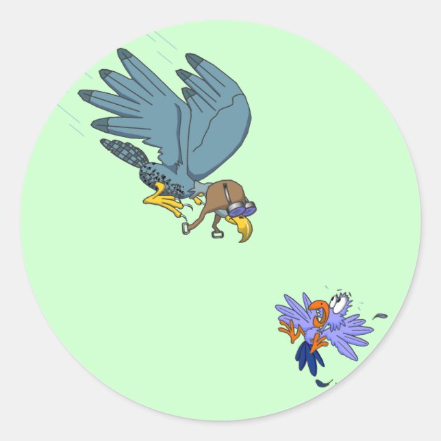 Adesivo Falcão com óculos (Frente)