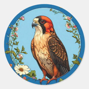 Adesivo Falcão-de-pés-vermelhos 🦅 Ave Vibrante 🌿 Naturez