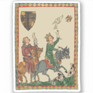 Adesivo Falcoaria, Códice Manesse do Século XIV