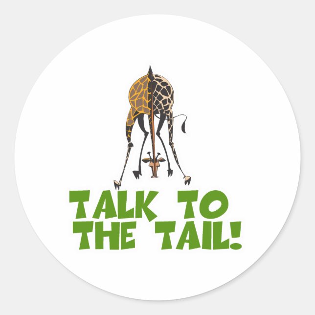 Adesivo Fale com a Garota Girafa (Frente)