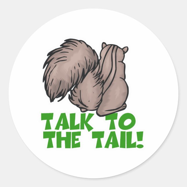 Adesivo Fale com o Esquilo da Cauda (Frente)