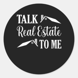 Adesivo Fale Com O Imobiliário Para Mim O Gráfico Do Agent