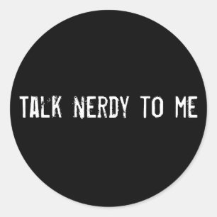 Adesivo Fale nerd comigo
