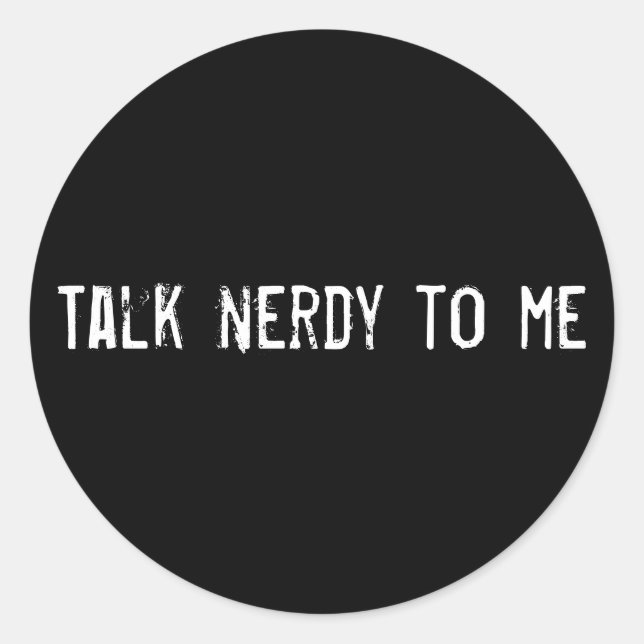 Adesivo Fale nerd comigo (Frente)