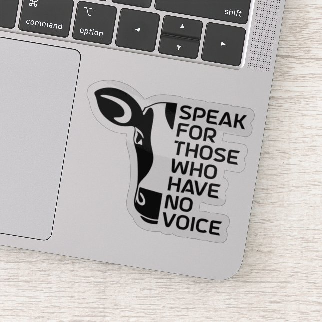 Adesivo Fale Para Aqueles Que Não Têm Voz, (Detalhe)
