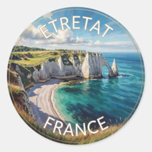 Adesivo Falésias de Étretat França Arco Costeiro