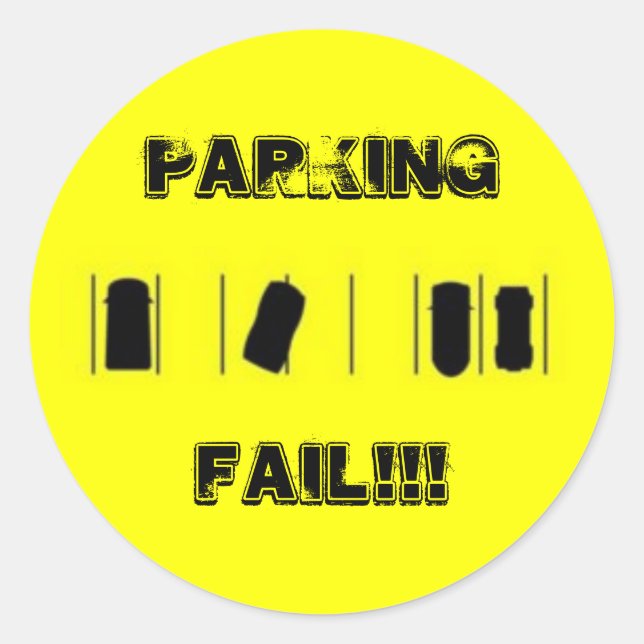 ADESIVO FALHA DE ESTACIONAMENTO!! (Frente)
