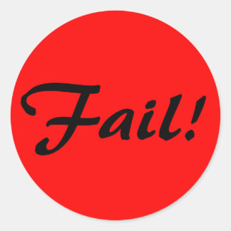 Adesivo Falhar!