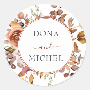 Adesivo Fall Autumn Deixa Casamento Russo de Boho