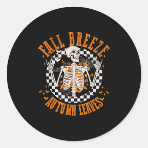Adesivo Fall Breeze Autumn Deixa Skeleton Flower Thanksgi