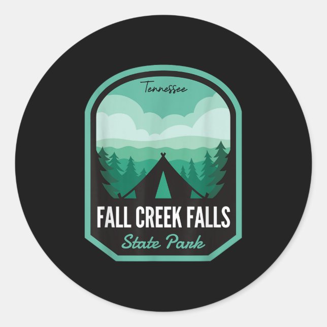 Adesivo Fall Creek Falls State Park Tn Camping (Frente)