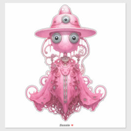 Adesivo Fall Fashion Pink Steampunk Ghost Lady 32