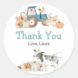 Adesivo Fall Pumpkin Fazenda Animal Trator Floral