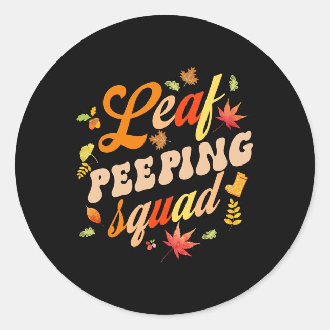 Adesivo Fall Season deixa Bunnyer Leaf Bunnying Squad (Frente)