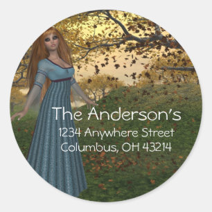 Adesivo Fall Season Queen - Fantasy Address Stickers