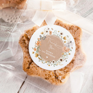 Adesivo Fall Wildflower Fairy Princess Birthday Tea Party