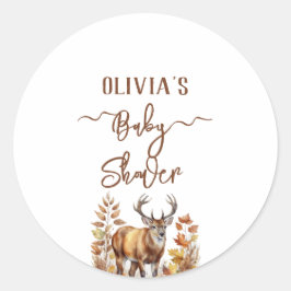 Adesivo Fall Woodland Chá de fraldas