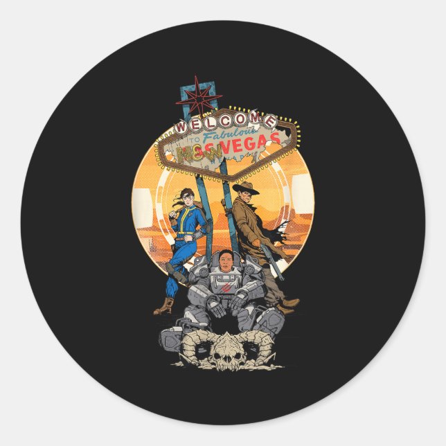 Adesivo Fallout - Welcome To Fabulous New Vegas  (Frente)