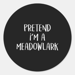 Adesivo Falso Disfarce de Pássaro Meadowlark Engraçado Hal