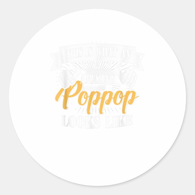 Adesivo FAMÍLIA 365 Dia de os pais Que PopPo incrível (Frente)