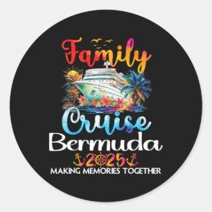 Adesivo Família Bermudas Viagens de Cruzamento Família Ber