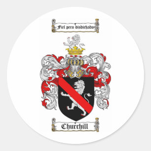 ADESIVO FAMÍLIA CHURCHILL CREST - CASACO DE ARMAS CHURCHIL