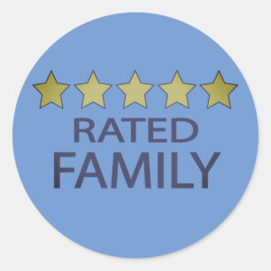 Adesivo Família Cinco estrelas