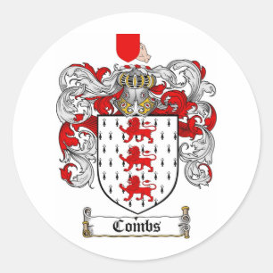ADESIVO FAMÍLIA COMBS - CASACO DE ARMAS DE COMBS