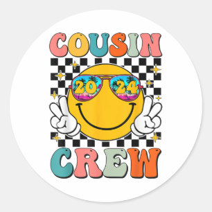 Adesivo Família Cousin Crew 2024 Vacinação de Verão Beach