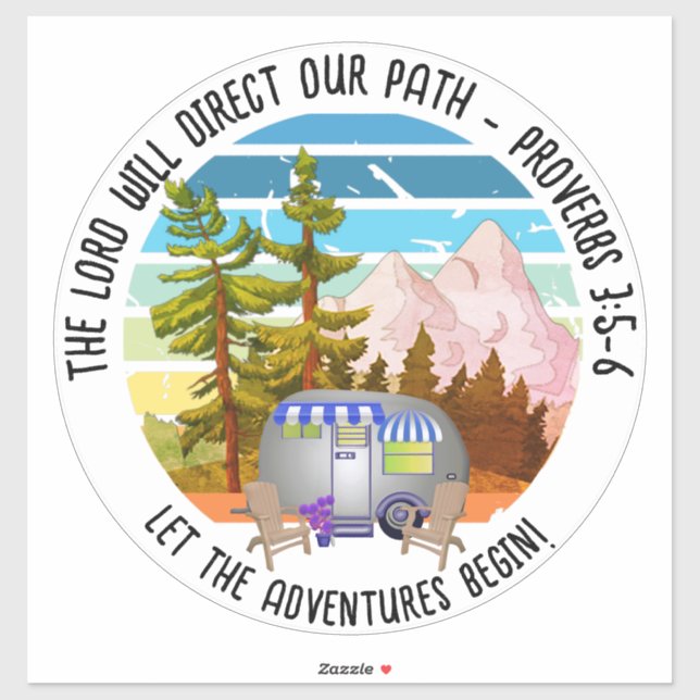 Adesivo Família Cristã Campanha de Verão Van Life (Folha)