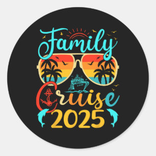Adesivo Família Cruise Familiar 2025 Férias De Verão Que C