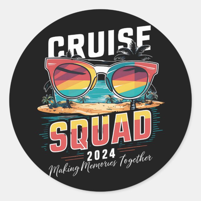 Adesivo Família Cruise Squad 2024 Summer Vacation Matching (Frente)