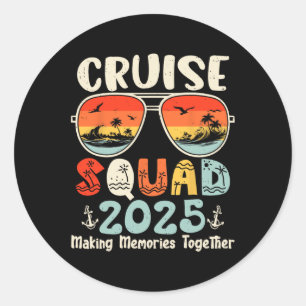 Adesivo Família Cruise Squad 2025 Summer Vacation Matching
