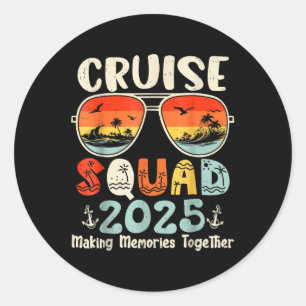 Adesivo Família Cruise Squad 2025 Summer Vacation Matching