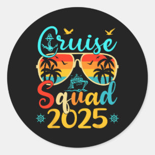 Adesivo Família Cruise Squad 2025 Summer Vacation Matching