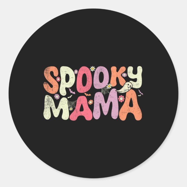 Adesivo Família das Halloween Matando Spooky Mama Hallo (Frente)