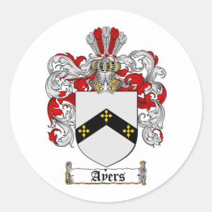 ADESIVO FAMÍLIA DE AYERS - CASACO DE ARMAS DE AYERS