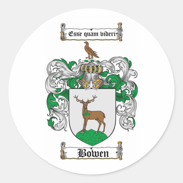 ADESIVO FAMÍLIA DE BOWEN CREST - CASACO DE ARMAS (Frente)