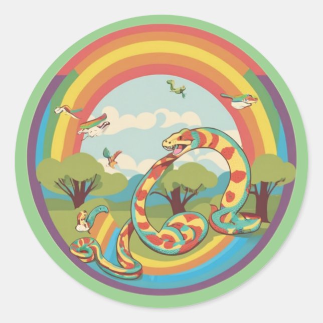 Adesivo Família de Cobra bonitos (Frente)