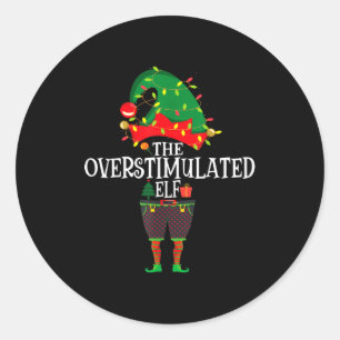 Adesivo Família de Elfo de Natal Correspondência Grupo O E