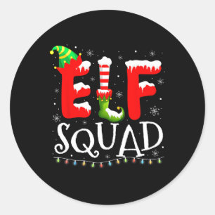 Adesivo Família de Elfos Natal Combinando Esquadrão de Elf
