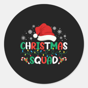 Adesivo Família De Esquadrão De Natal Correspondendo Aos P