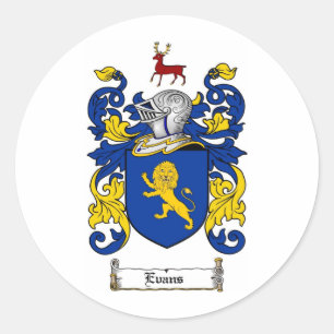 ADESIVO FAMÍLIA DE EVANS CREST - EVANS CASACO DE ARMAS