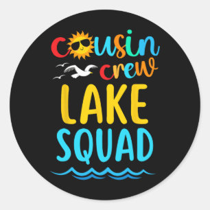 Adesivo Família de Férias de Verão 2025 Cousin Crew Lake S