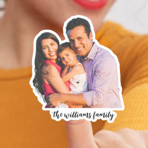 Adesivo Família de Foto Personalizada