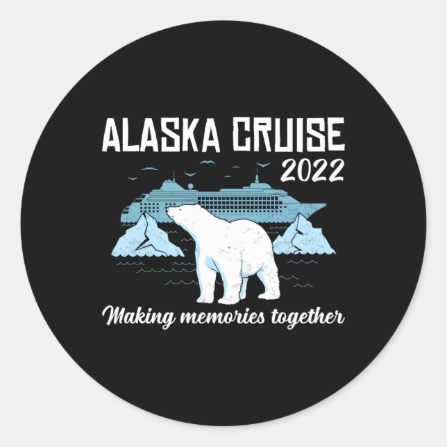 Adesivo Família de Memórias do Fazer do Alaska Cruise 2022 (Frente)