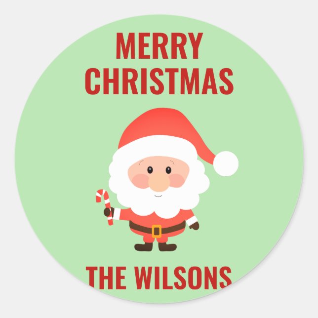 Adesivo Família de Papais noeis de Cartoon de Grafite de N (Frente)