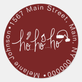 Adesivo Família de Papais noeis Desenhados na Mão de Natal