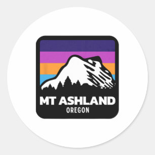 Adesivo Família de Snowboard do Monte Ashland Oregon