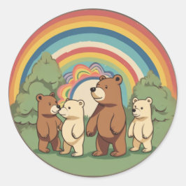 Adesivo Família de Ursos Bonitos